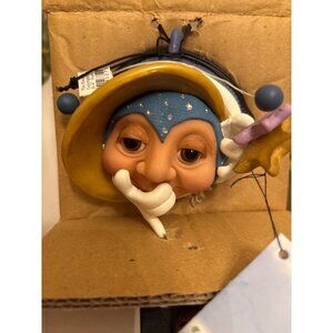 Jitterbugs Andy Stars & Moon Bug Figurine By Susan Newman 2002 clay